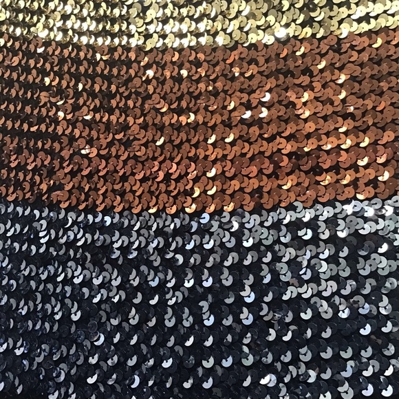 Keyloun Vintage 70’s sequin strapless maxi cocktail dress - Picture 5 of 10